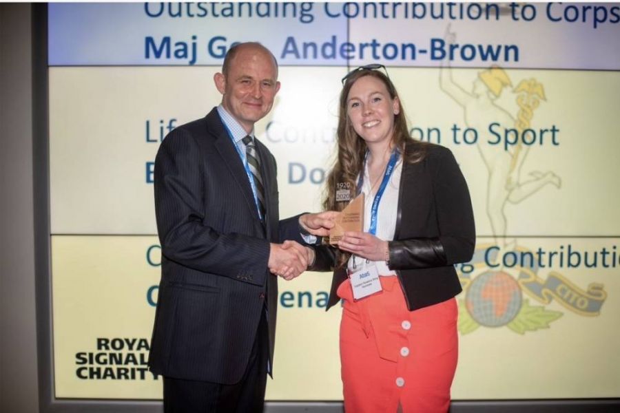 An exceptional night celebrating achievements at the Royal Signals Corps Sports Awards