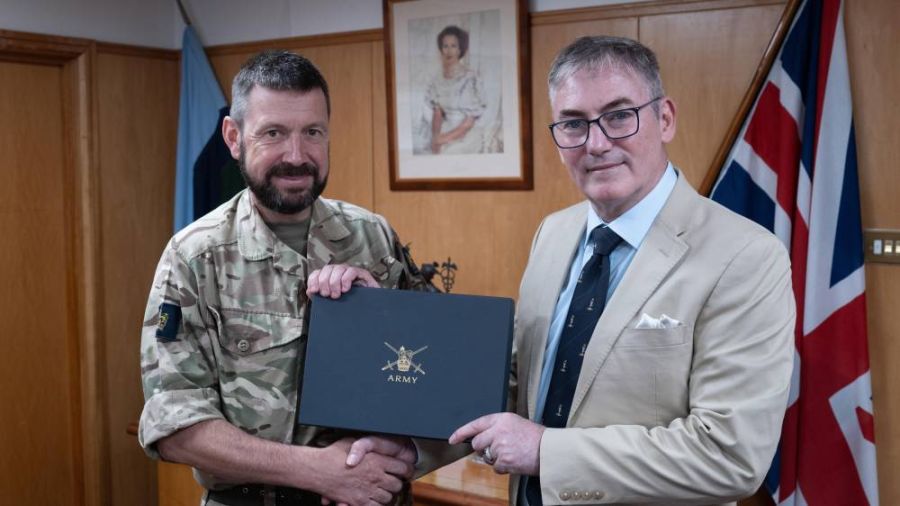 The Royal Signals host Etherton Presentation at Corps Headquarters
