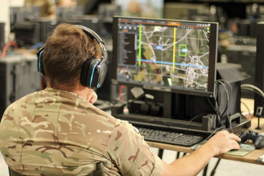 R SIGNALS test out Interim Combined Arms Virtual Simulation (ICAV) training