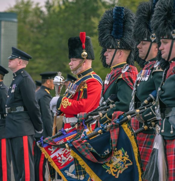 Corps Pipes and Drums to March in Coronation