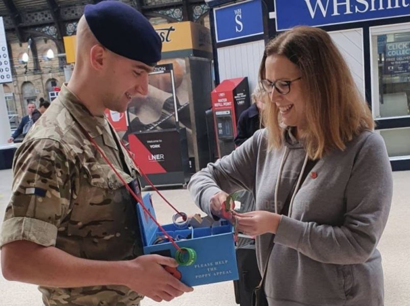 Royal Signals Soldiers supporting this years Poppy Appeal