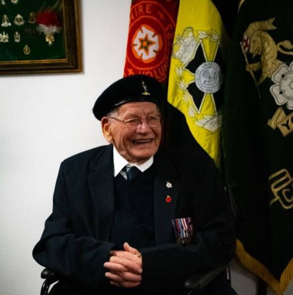 Celebrating Royal Signals Veteran Cyril Booth