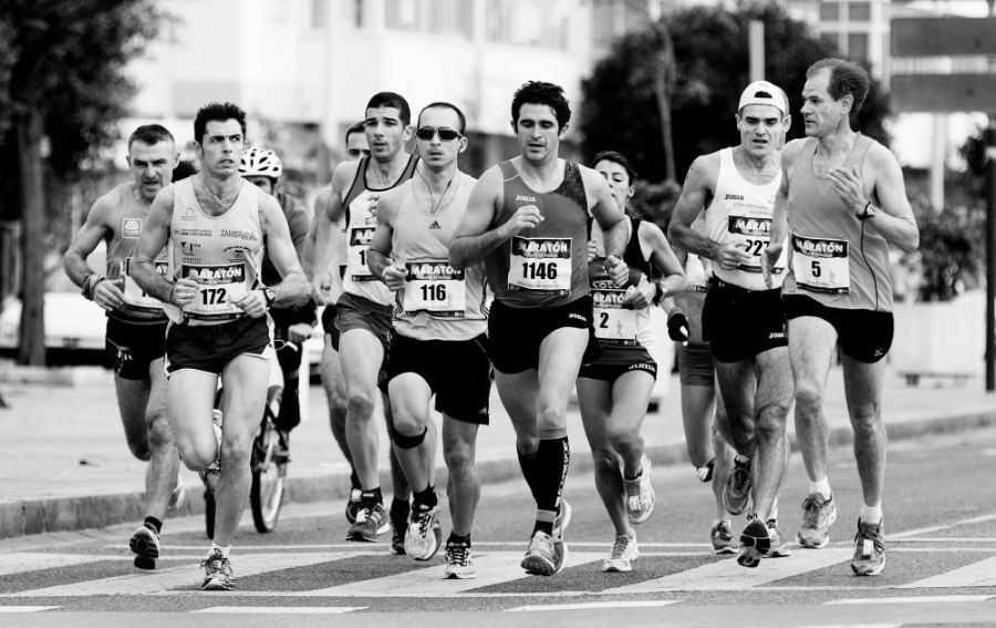 Carl and Levi:  Lacing up their running shoes and putting in the miles for a good cause