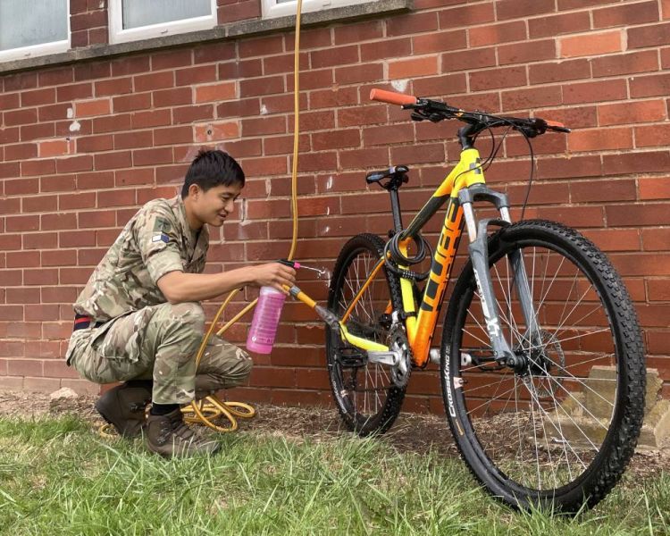Supporting the Royal Signals Charity Through Cycle Maintenance by LCpl A Rai, Support Squadron, 22 Signal Regiment